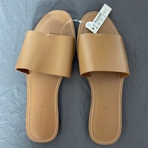 NWT Madewell The Boardwalk Slide Sandal 8.5 / Desert Camel